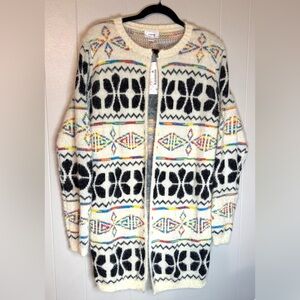 Kamana Aztec women's open-front long cardigan sweater NWT OS so soft!!!